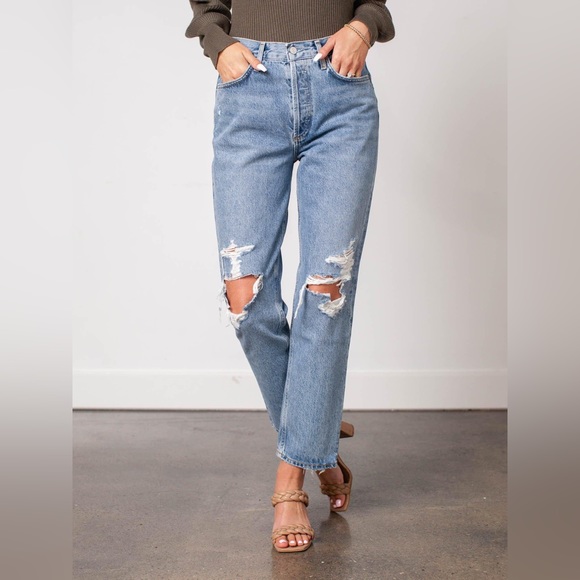 Agolde Fen relaxed high rise taper Jean - Picture 3 of 15
